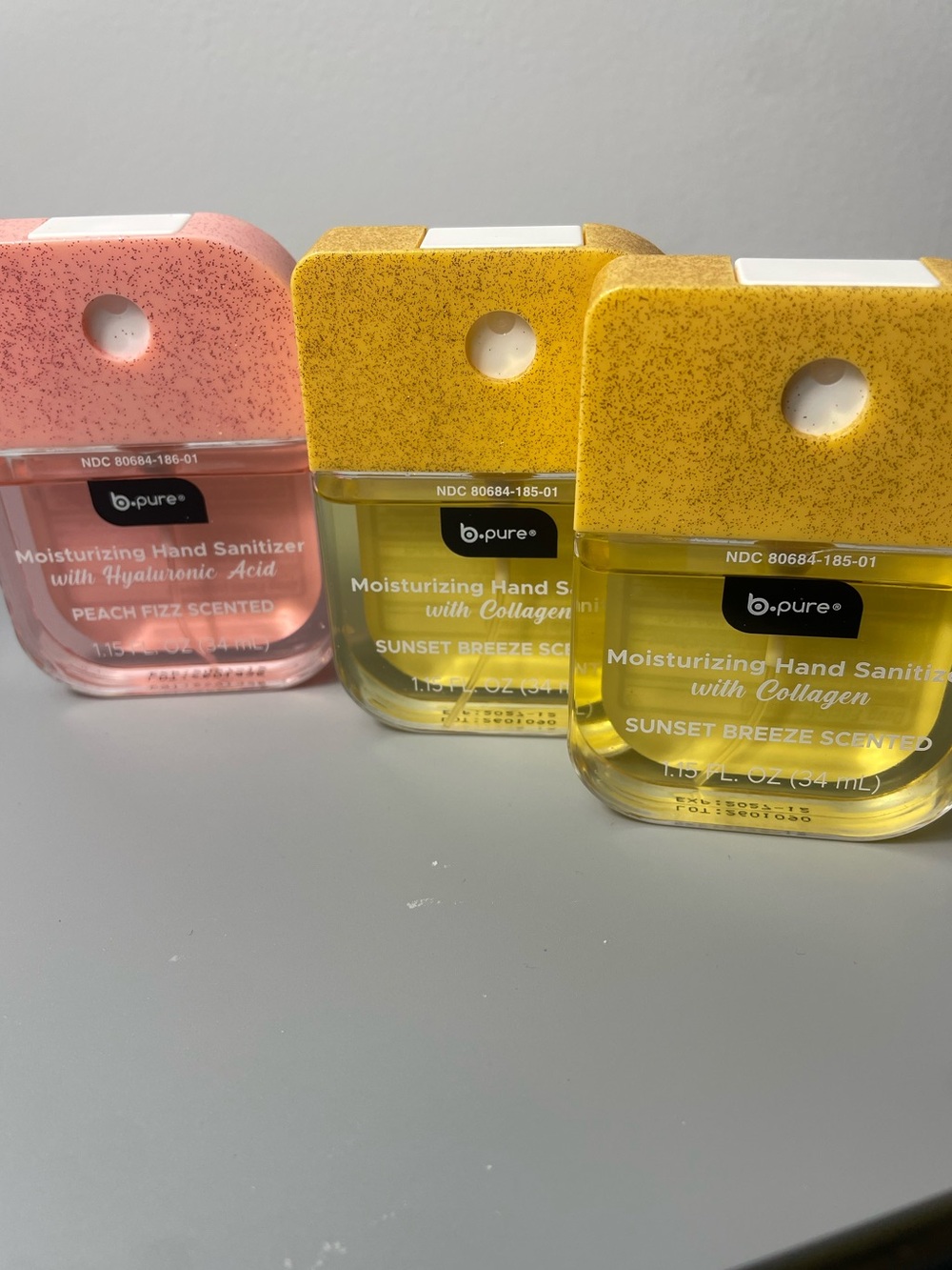 3pc. NEW Hand Sanitizers by b-pure
HA & Collagen